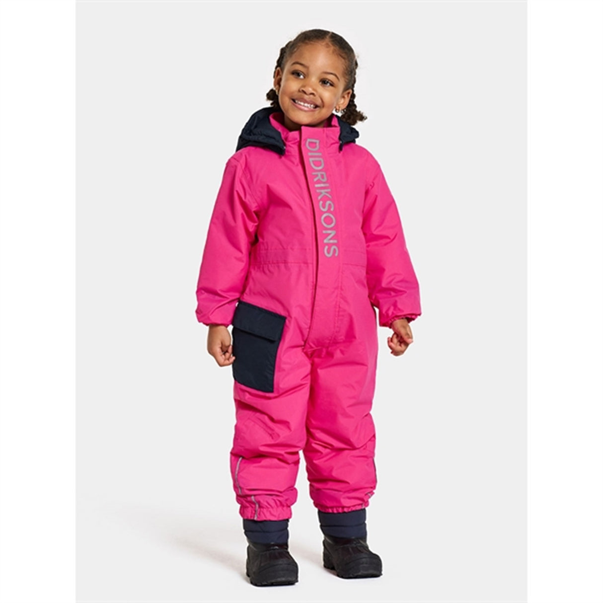 Didriksons True Pink Rio Kids Cover 2 Vinteroverall