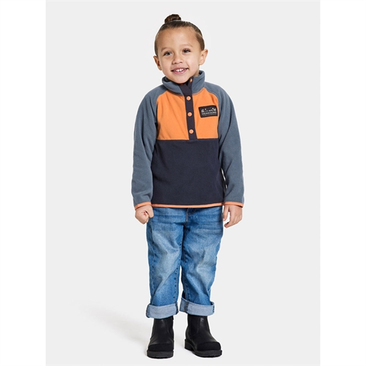 Didriksons Cantaloupe Monte Kids Fleece Jacka 7