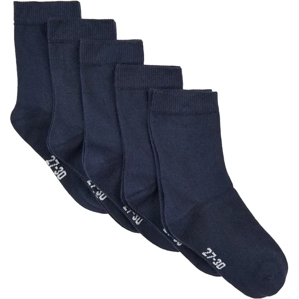 Minymo Dark Navy Strumpor 5-pack