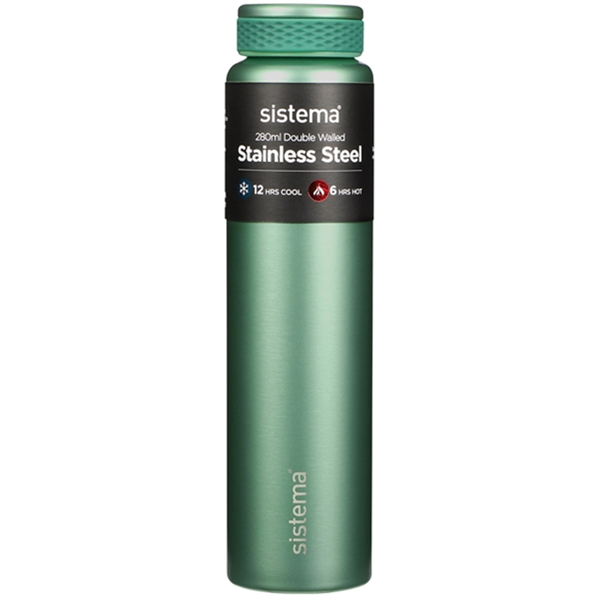 Sistema Stainless Steel Vattenflaska 280 ml Grøn