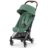 Cybex Coya Sittvagn Chrome Dark Brown Leaf Dark Green