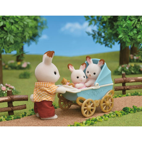 Sylvanian Families® Set Med Chocolate Bunny Twins (Sittvagn)