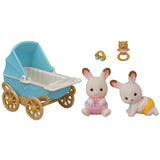 Sylvanian Families® Set Med Chocolate Bunny Twins (Sittvagn)