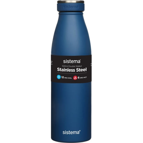 Sistema Stainless Steel Vattenflaska 500 ml Ocean Blue