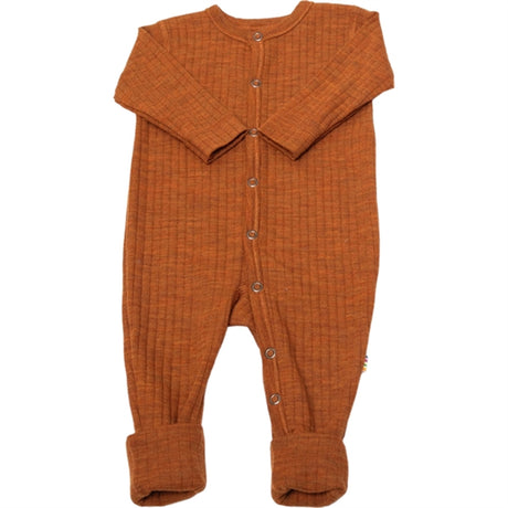 Joha Ull Orange Onesies m. 2-i-1 Fod Basic