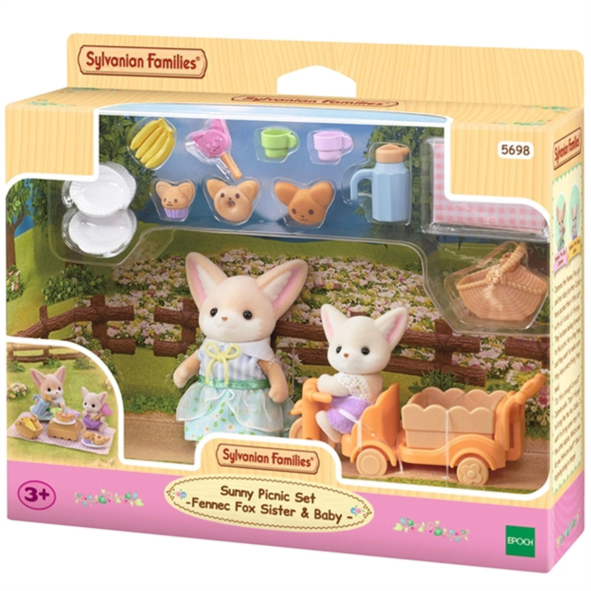 Sylvanian Families® Skovsturssæt - Fennec Ræv Søster & Bebis