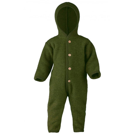 Engel Hooded Overall m. Knappar Reed Mélange