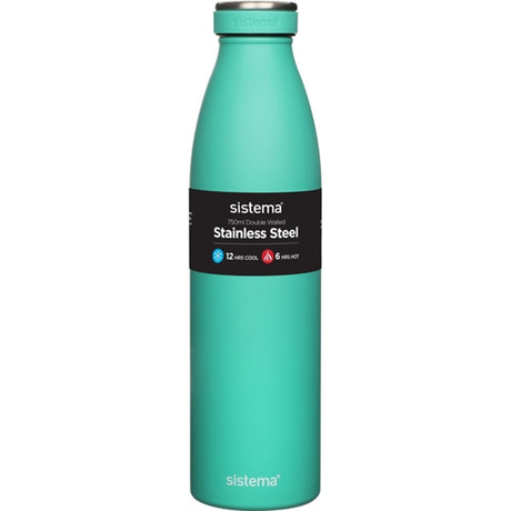 Sistema Stainless Steel Vattenflaska 750 ml Minty Teal