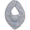 Pippi Bandana Haklapp m. Text Grey Melange