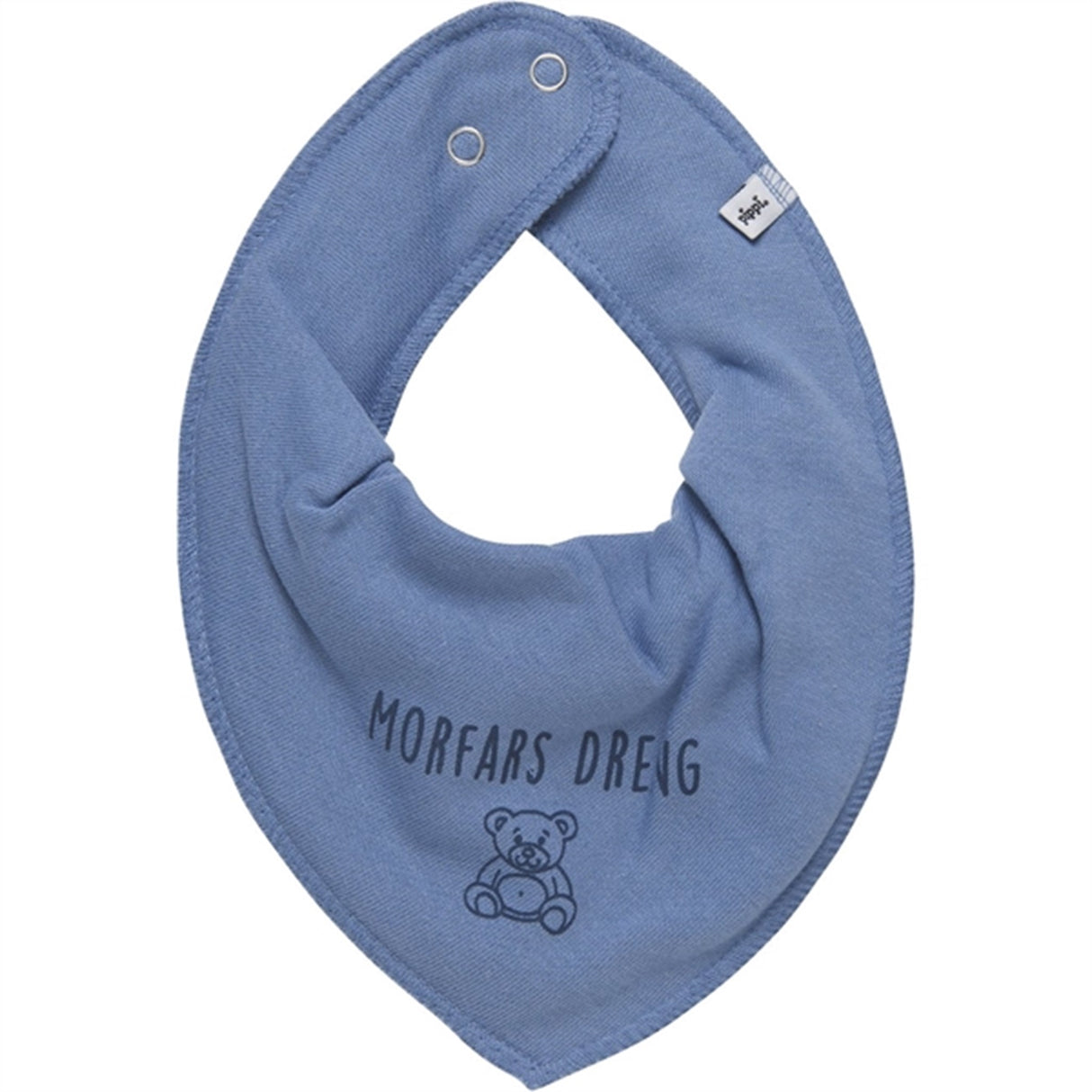 Pippi Bandana Haklapp m. Text Dark Blue