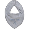 Pippi Bandana Haklapp m. Text Grey Melange