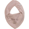 Pippi Bandana Haklapp m. Text Misty Rose