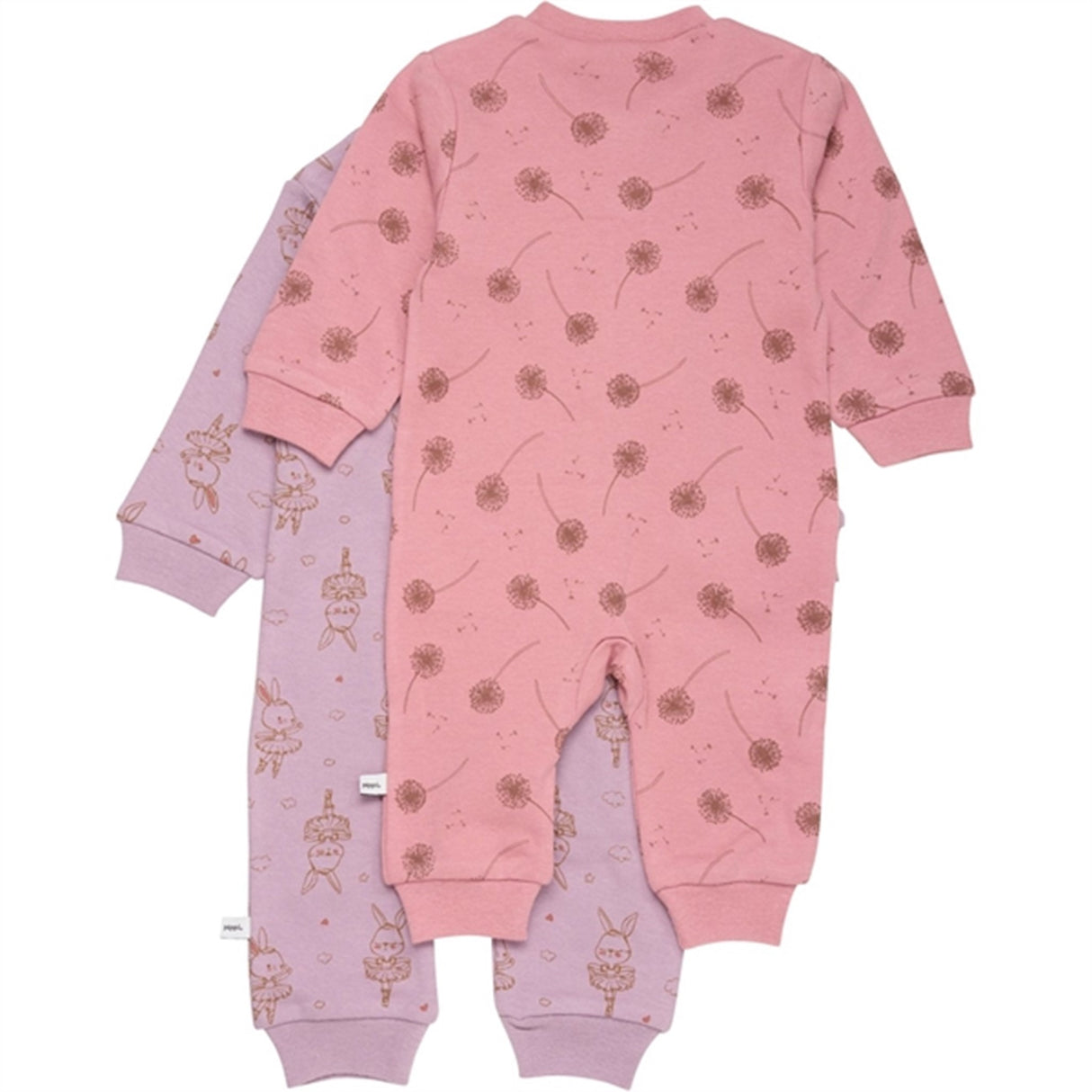 Pippi Nattdräkt med Dragkedja 2-pack Dusty Rose