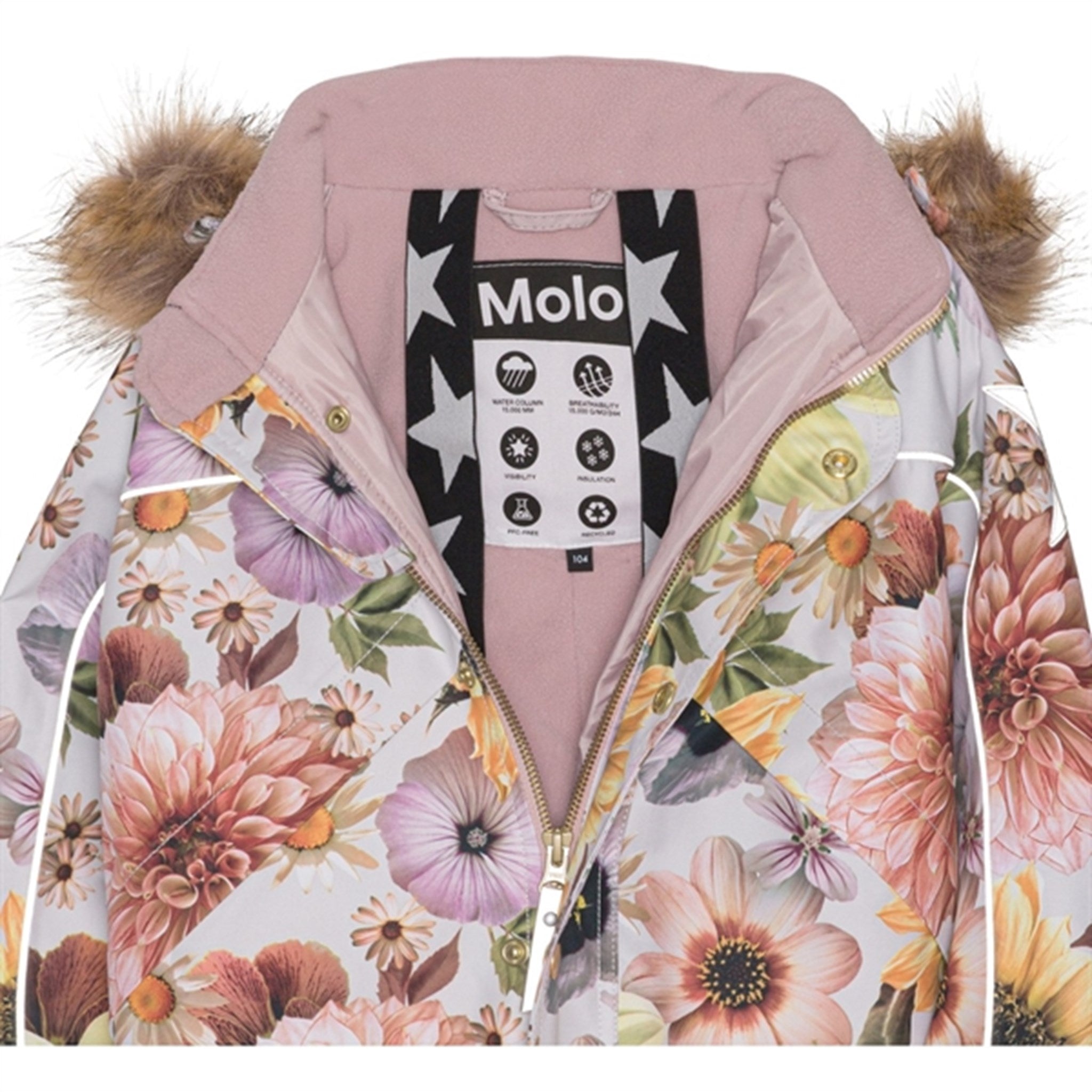 Molo Retro Flowers Polaris Fur Junior Vinteroverall 6