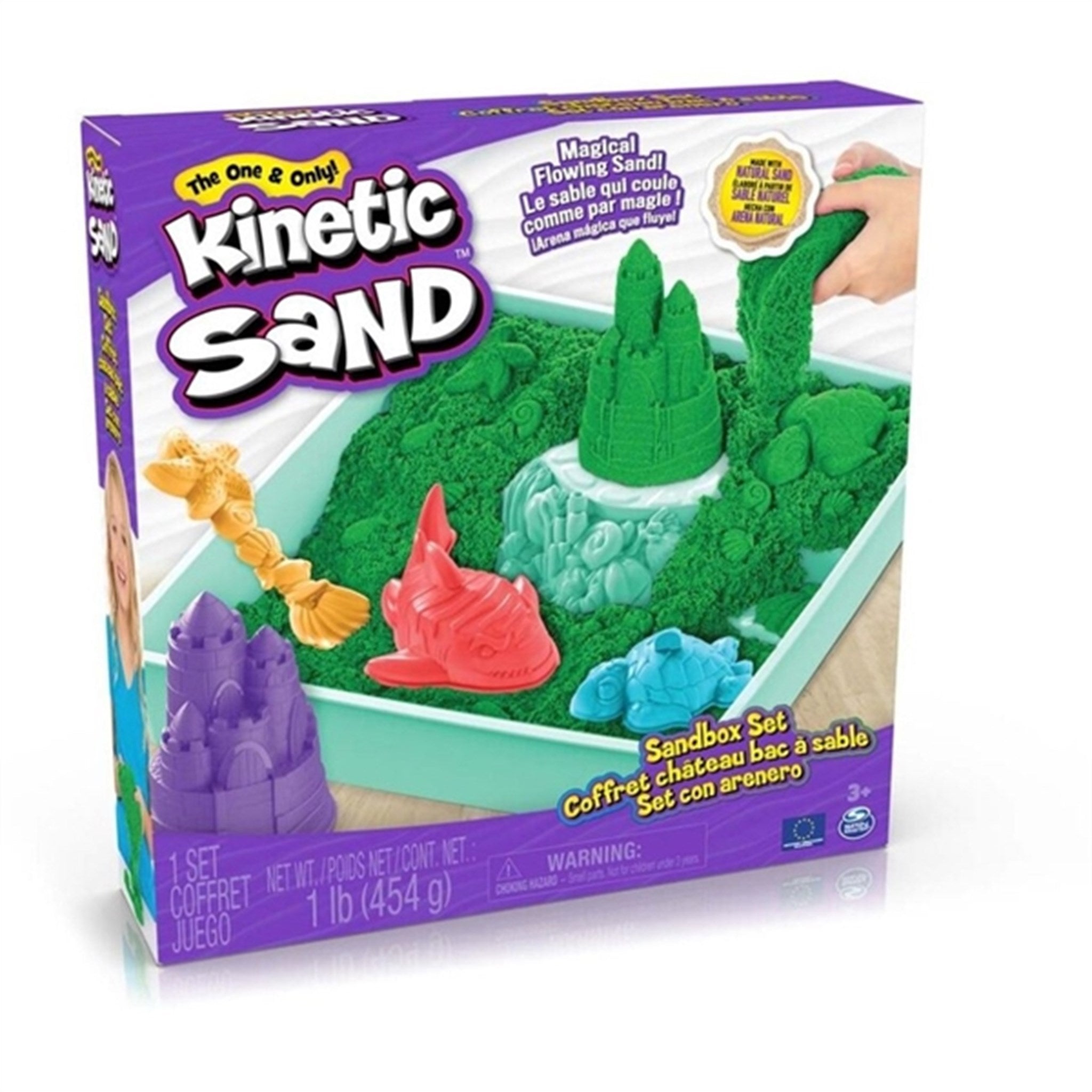 Kinetic Sand Sandlåde Grön