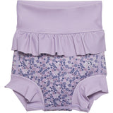 Color Kids Babybadebukser med Frill AOP Lavender Mist