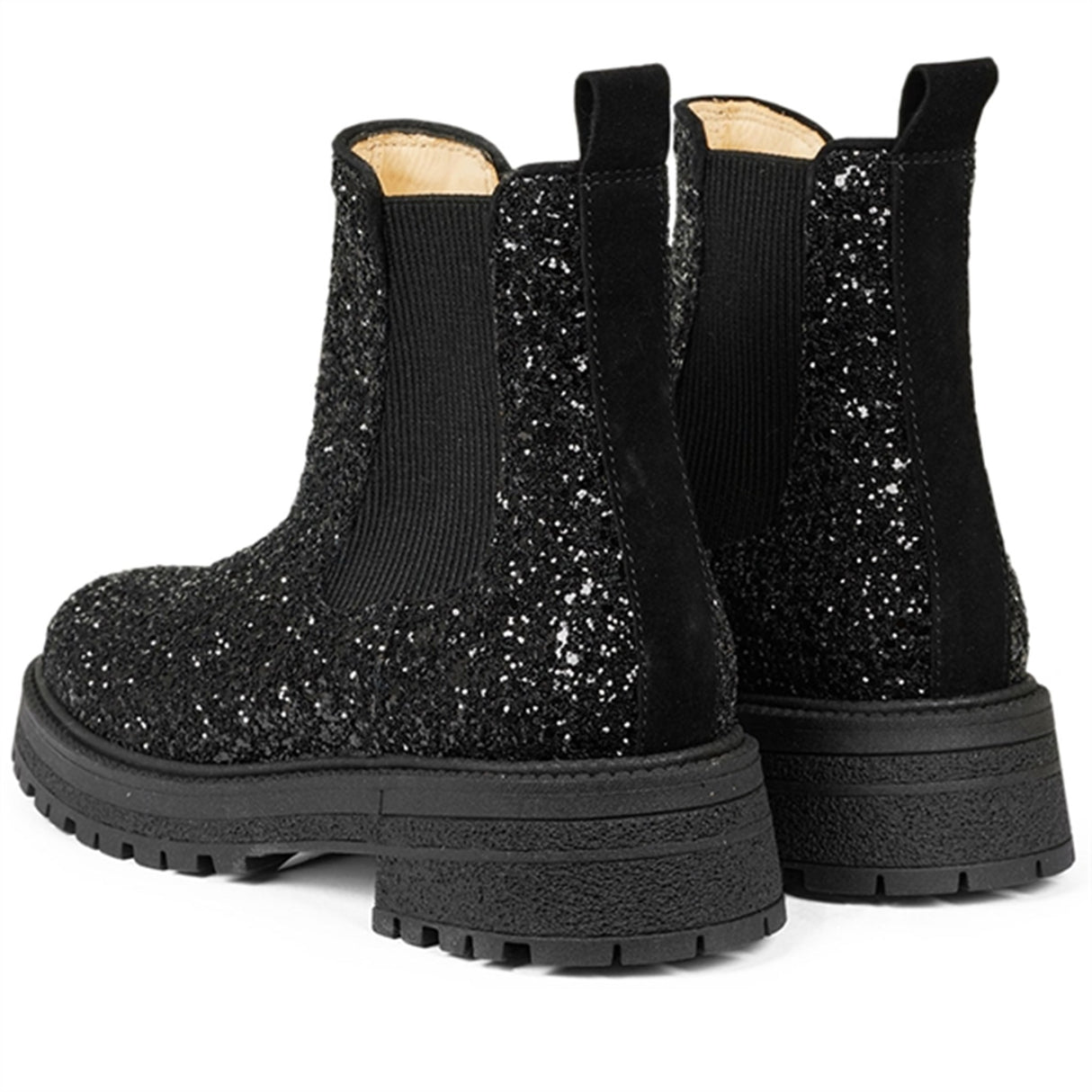 Angulus Chelsea Støvle Black Glitter/Black/Black 3