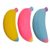 Pocket Money Fidget Banana Super Stretchable Regnbåge Färgad 14 cm - Blandat