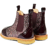 Angulus Chelsea Stövlar Med Glitter Bordeaux/Bordeaux Glitter/Elastic 3