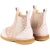 Angulus Chelsea Stövlar Pale Rose/Rose Glitter/Beige Elastic 4