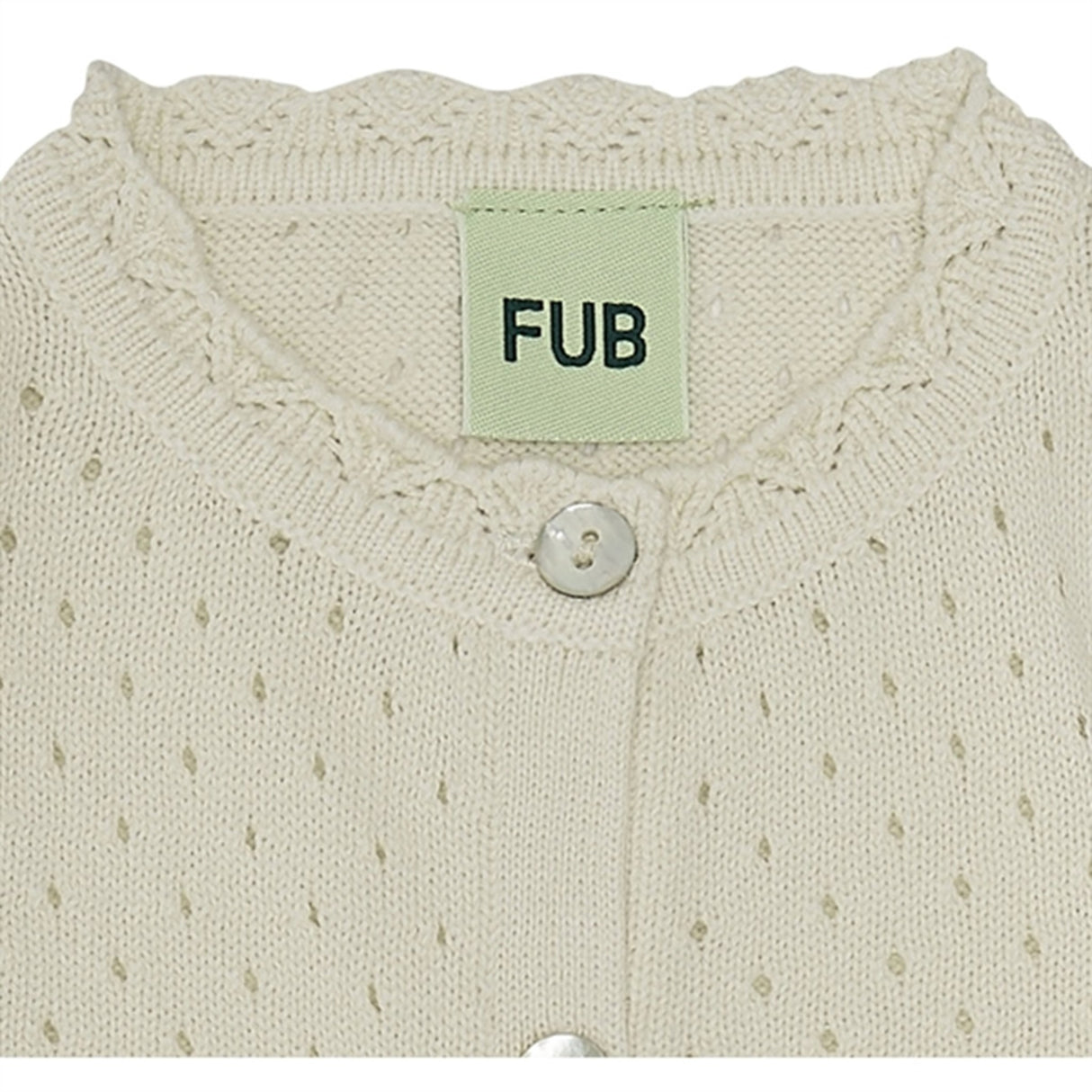 FUB Bebis Cardigan Ecru 2