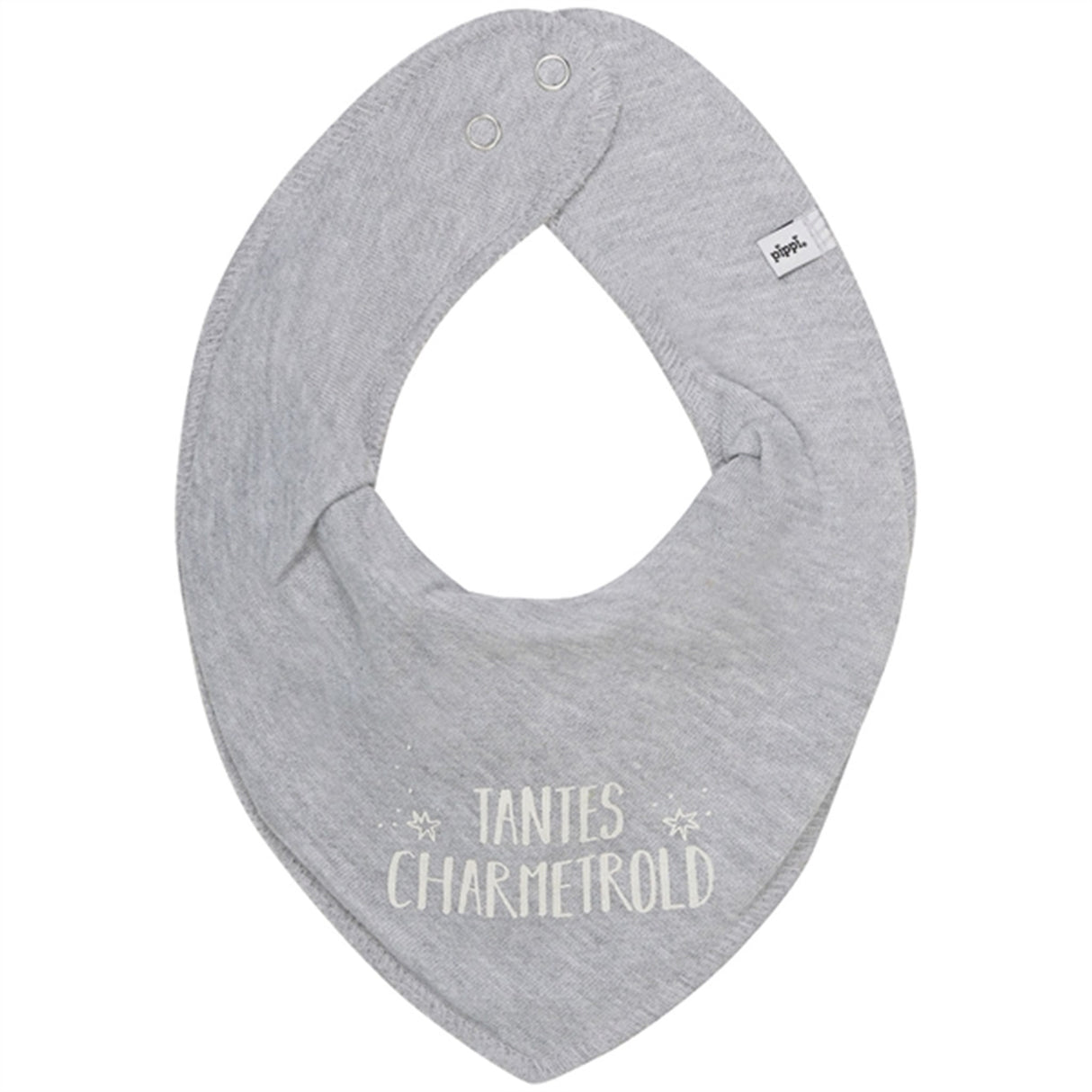 Pippi Bandana Haklapp Tantes Charmetrold Grey Melange