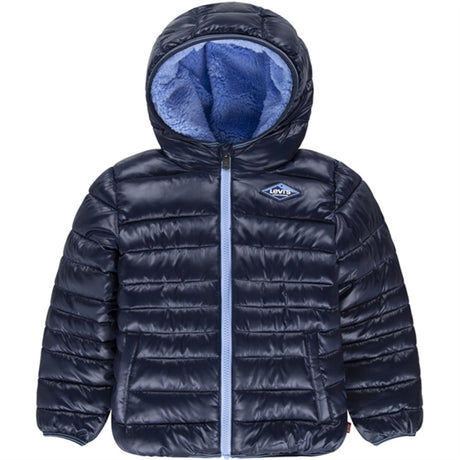 Levi's Bebis Sherpa Lined Puffer Jacka Dress Blues