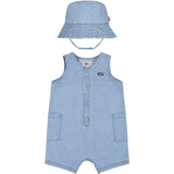 Levi's Denim Romper Og Bobbare Hatt Summer Wind