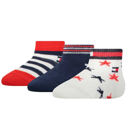 Tommy Hilfiger Newborn 3-pack Giftbox Strumpor Tommy Original