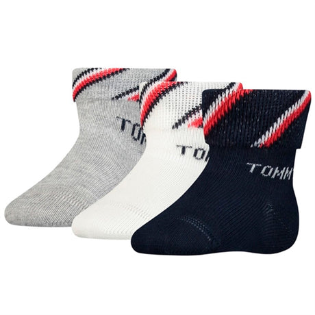 Tommy Hilfiger Newborn 3-pack Giftbox Strumpor Tommy Original