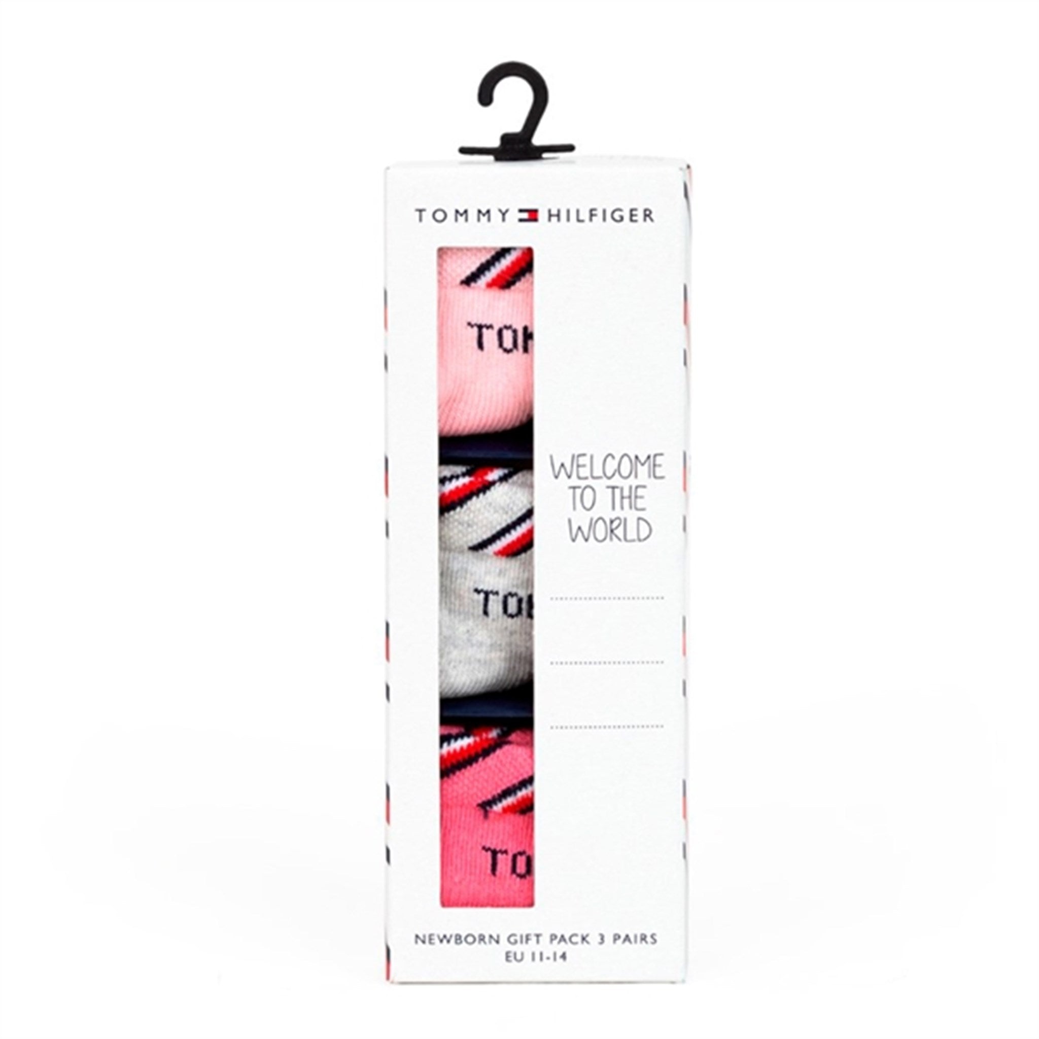 Tommy Hilfiger Newborn 3-pack Giftbox Strumpor Pink Combo 2