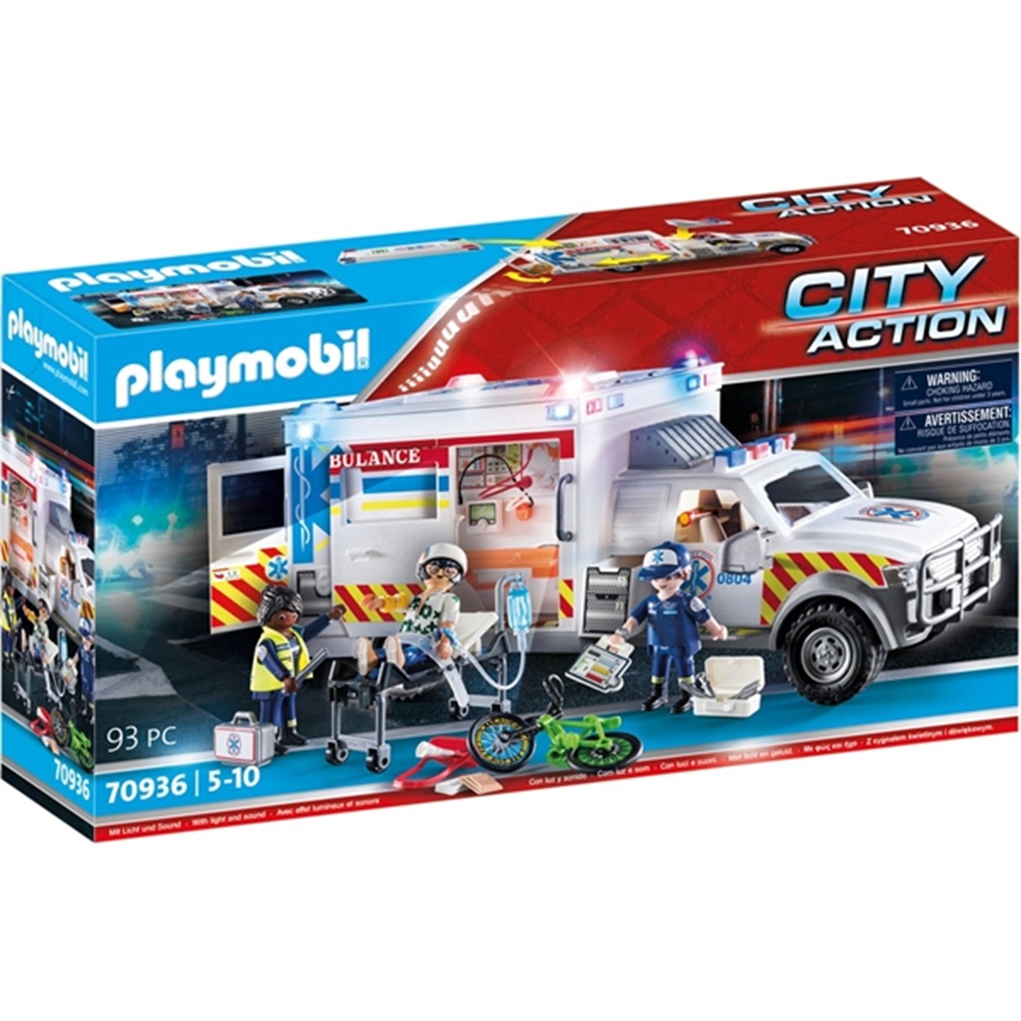 Playmobil® City Action - US Ambulance with Lights and Sound