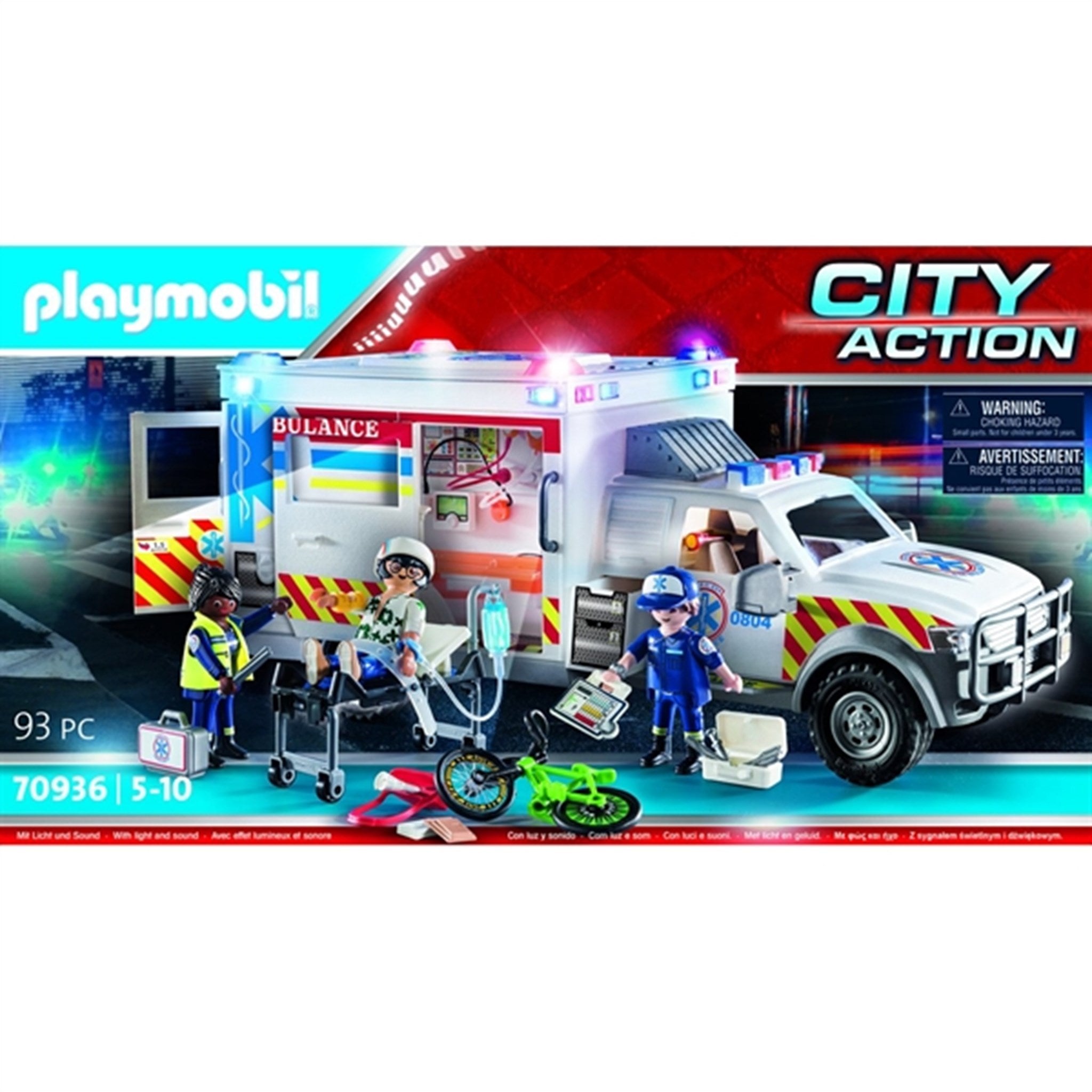 Playmobil® City Action - US Ambulance with Lights and Sound 8