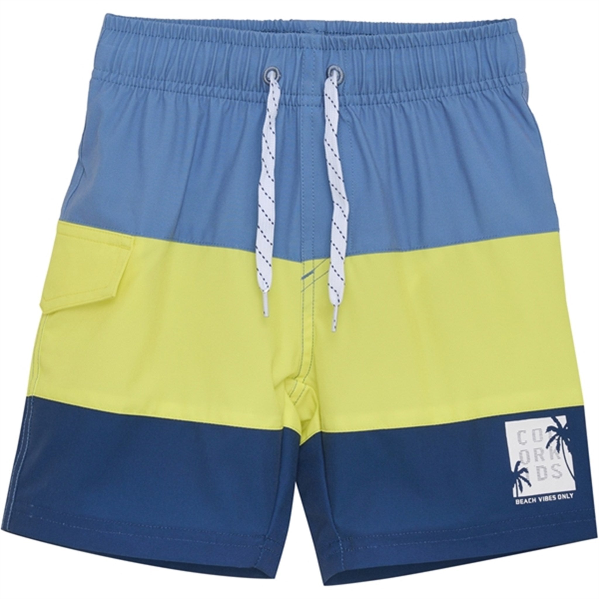 Color Kids Badeshorts Colorblock Limelight