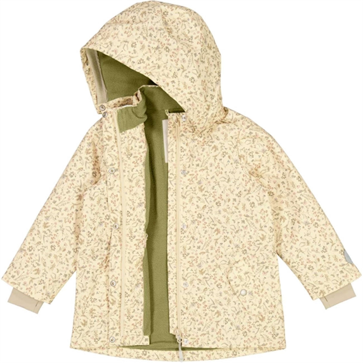 Wheat Jacka m. Fleece Gry Tech Wild Flowers 3