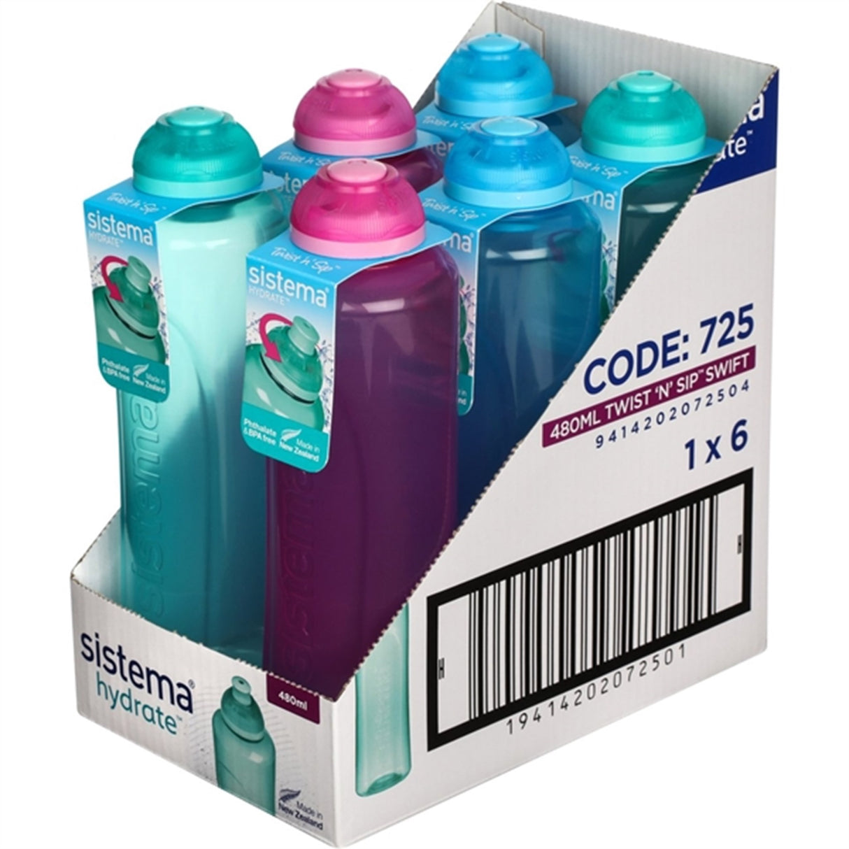 Sistema Twist 'n' Sip Swift Vattenflaska 480 ml Teal 3