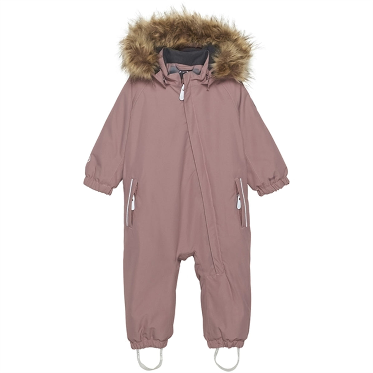 Color Kids Vinteroverall m. Faux Fur Burlwood