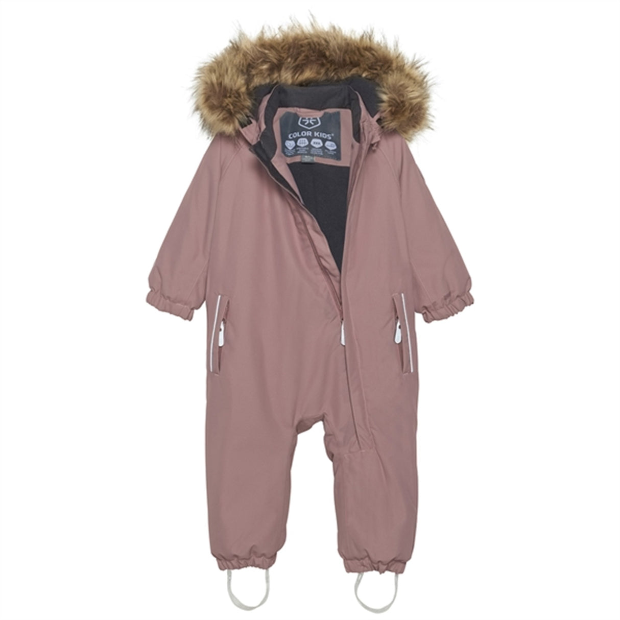 Color Kids Vinteroverall m. Faux Fur Burlwood 5