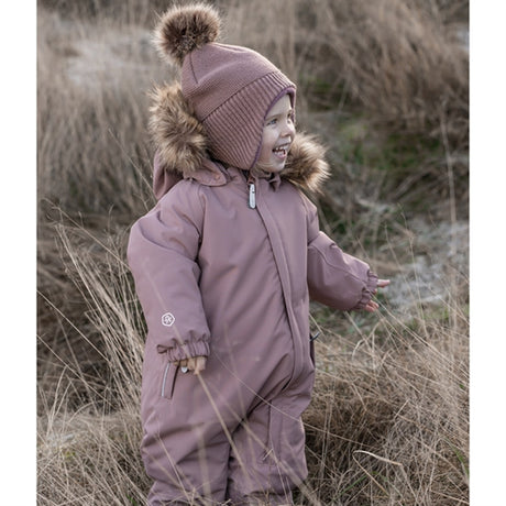 Color Kids Vinteroverall m. Faux Fur Burlwood 2