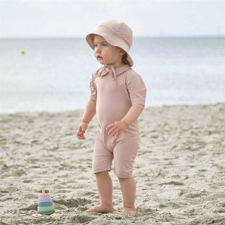 Petit Crabe Rose Nude Palma Onesies m. Dragkedja 2