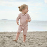 Petit Crabe Rose Nude Palma Onesies m. Dragkedja 7