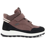 Ecco Exostrike Kids Ankle Støvle Black/Dusty Purple/Dusty Purple 2