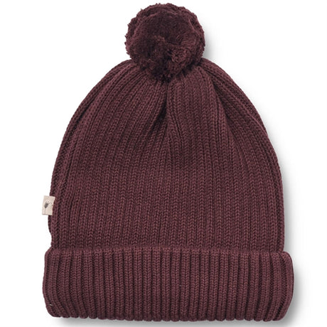 Wheat Beanie Alphie Aubergine 2