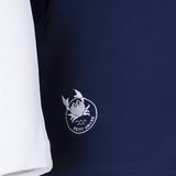 Petit Crabe Blue/White Raglan UV Badtröja