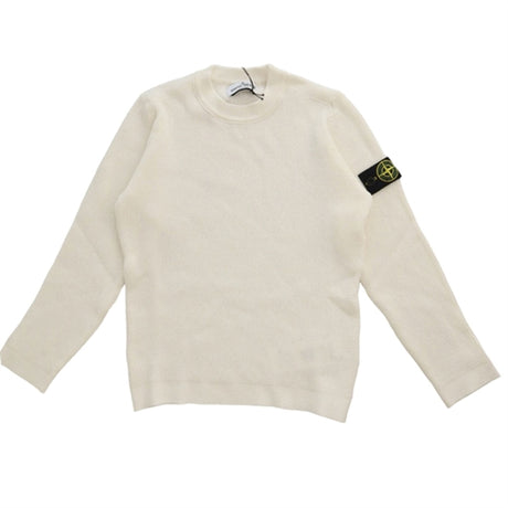 Stone Island Junior Stickat Tröja White