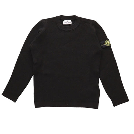 Stone Island Junior Stickat Tröja Black