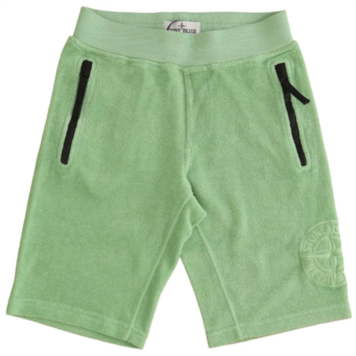 Stone Island Junior Fleece  Shorts Light Green