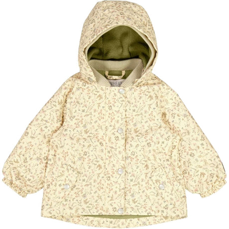 Wheat Jacka m. Fleece Gry Tech Wild Flowers