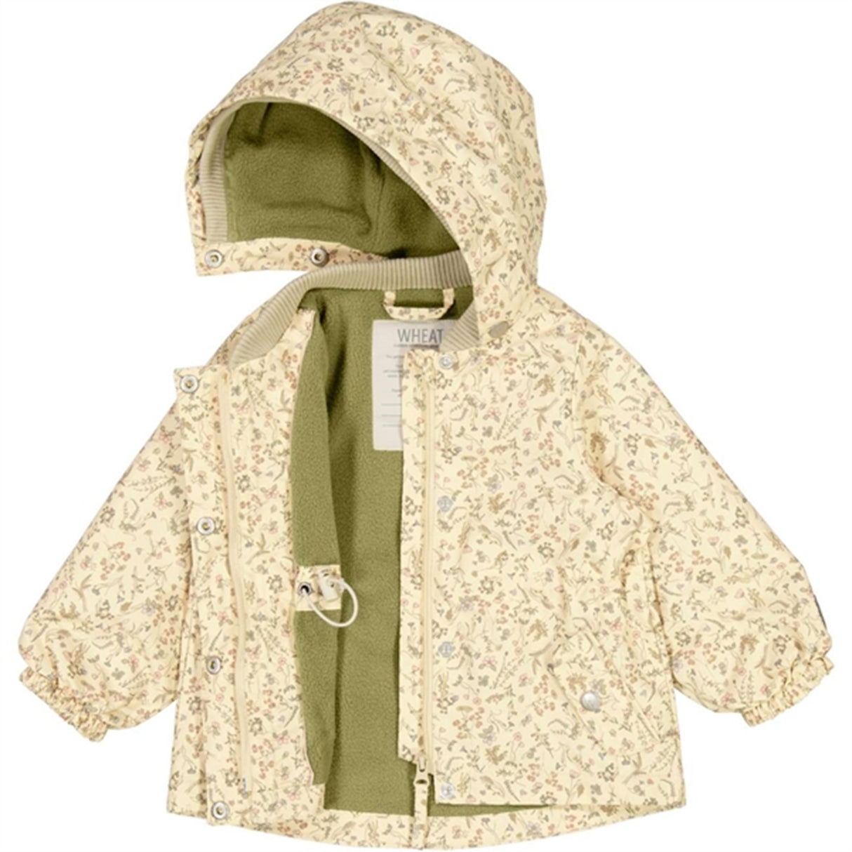 Wheat Jacka m. Fleece Gry Tech Wild Flowers 3