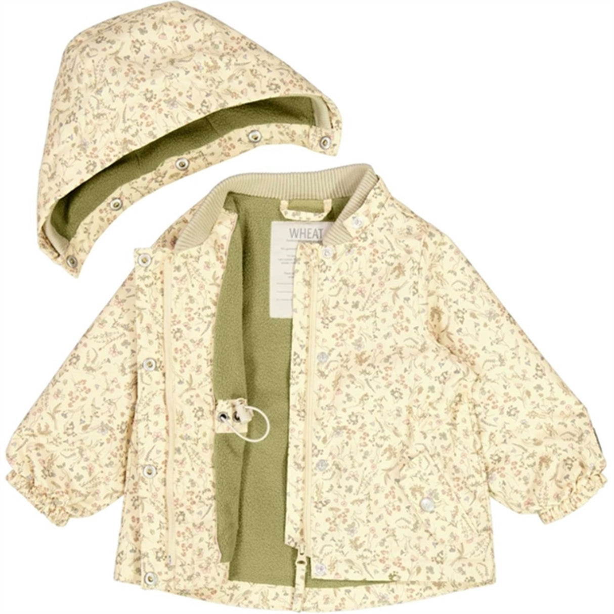 Wheat Jacka m. Fleece Gry Tech Wild Flowers 4